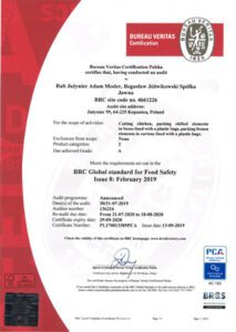BRC Certificate 2019